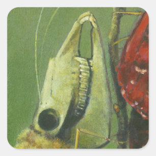 Surreal-Aufkleber Quadratischer Aufkleber