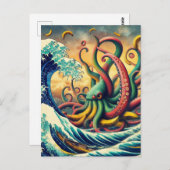 Surreal Banana Octopus Postkarte (Vorne/Hinten)