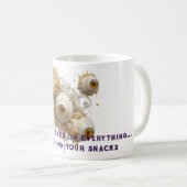 Surreal Barock Eyeballs mit Verziertem Gold Kaffeetasse (VorderseiteRechts)