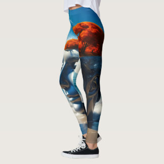 Surreal Beach Szenen Leggings