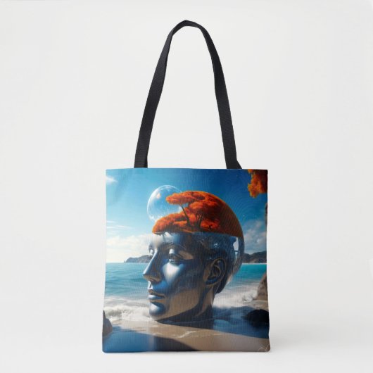 Surreal Beach Szenen Tasche (Vorderseite)