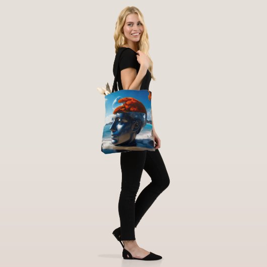 Surreal Beach Szenen Tasche (Am Model)