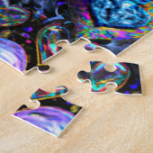 Surreal Bendy Abstrakt Hearts Baubles Puzzle (Seite)