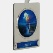 Surreal bewegt sich zu ihrer Zukunft Personal Banner-Ornament Silber (Rechts)