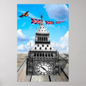Surreal Big Ben, London & British Art Poster (Vorne)
