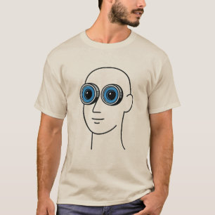 Surreal Big Lens Eyes Minimalistisch Unisex T - Sh T-Shirt