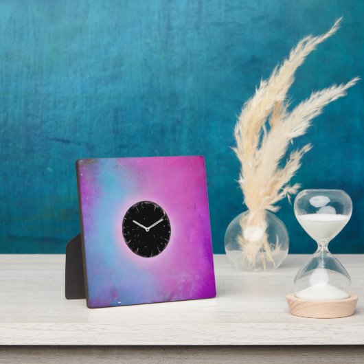 Surreal Black Clock Face Fotoplatte (InSitu)