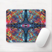 Surreal Blaue Trippy-Eye-Visionary-Art Mousepad (Mit Mouse)