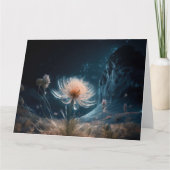 Surreal Blume & Night Sky Karte (Vorderseite)