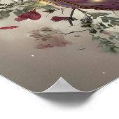 Surreal Blumenherz Poster (Ecke)