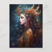 Surreal Boho Goddess Queen Fantasy Art Postkarte (Vorderseite)