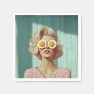 Surreal Breakfast Fashion Portrait Serviette