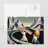 Surreal Breakfast People Postkarte (Vorne/Hinten)