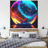 Surreal Bubble-In Leinwanddruck (Insitu (Schlafzimmer))