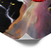 Surreal Butterflies - Botanisches Deko Art Pattern (Ecke)