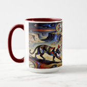 Surreal Cat Melting Clocks Dali Picasso Inspired Tasse (Links)