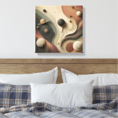 Surreal Celestial Orbit Abstract Design Leinwanddruck (Insitu (Schlafzimmer))