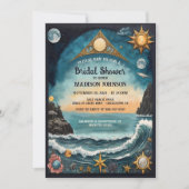 Surreal Celestial Seascape Mystical Brautparty Einladung (Vorderseite)