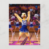 Surreal Cheerleader Duck Postkarte (Vorderseite)