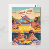 Surreal Cheesy Pool Postkarte (Vorne/Hinten)