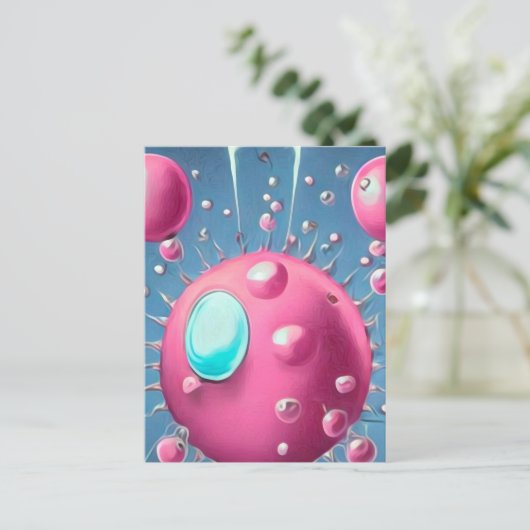 Surreal Cherry Bomb Postkarte (Stehend Vorderseite)