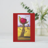 Surreal Cherry Tree Postkarte (Stehend Vorderseite)
