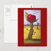 Surreal Cherry Tree Postkarte (Vorne/Hinten)