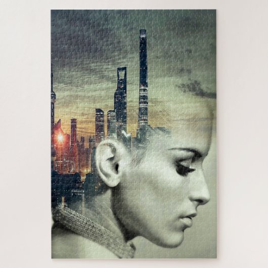 Surreal Cityscape Puzzle (Vertikal)