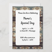 Surreal Coffee Octopus Einladung (Rückseite)