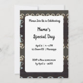 Surreal Coffee Octopus Einladung (Rückseite)