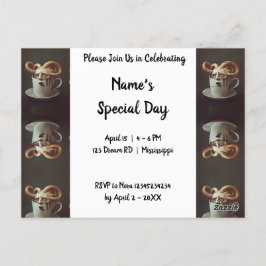 Surreal Coffee Octopus Postkarte