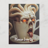 Surreal Coffee Octopus Postkarte (Vorderseite)