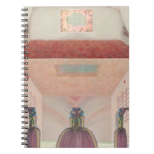 Surreal Collage Notebook – Layered Mindscape Notizblock (Vorderseite)