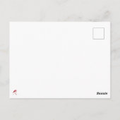 Surreal Collage schöne Landschaft Postkarte (Rückseite)