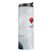 Surreal Concept and Creative Solution Metapher as Thermosbecher (Nach links gedreht)