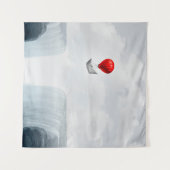 Surreal Concept and Creative Solution Metapher as  Wandteppich (Vorderseite (Horizontal))