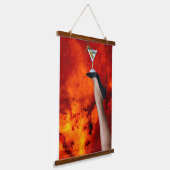 "Surreal Cosmic Art - High Heel Balancing Martini Wandteppich Mit Holzrahmen (Gewinkelt)