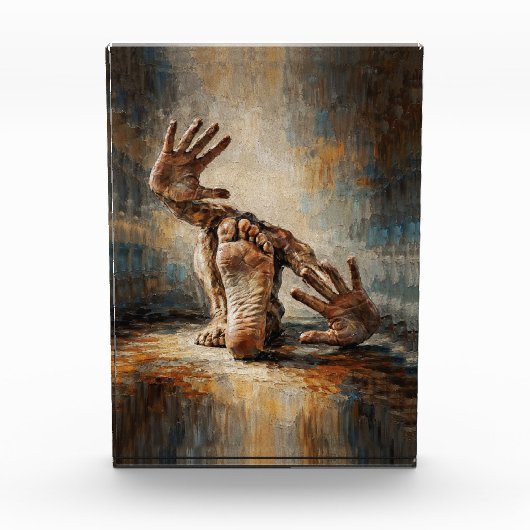 Surreal Crawling Hands and Feet Expressive Fotoblock (Vorderseite)