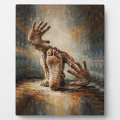 Surreal Crawling Hands and Feet Expressive Fotoplatte (Vorderseite)