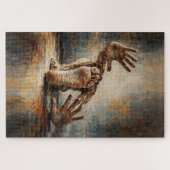 Surreal Crawling Hands and Feet Expressive Puzzle (Horizontal)