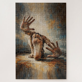 Surreal Crawling Hands and Feet Expressive  Puzzle