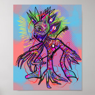 Surreal Creature Sheela Poster