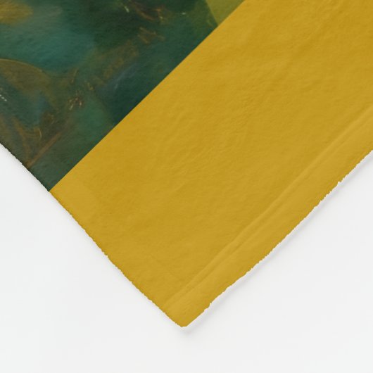 Surreal Cubist Style Cat Art Fleecedecke (Ecke)