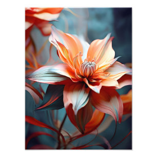 Surreal Dahlia in Bloom Fotodruck