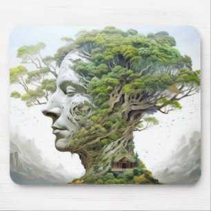 Surreal der Natur Mystische ätherische Fantasiewel Mousepad