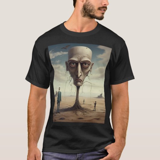 Surreal Desert Dream Graphic T - Shirt (Vorderseite)