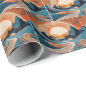 Surreal Desert Sunset Abstract Geschenkpapier (Rolleneckpunkt)