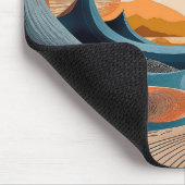 Surreal Desert Sunset Abstract Mousepad (Ecke)