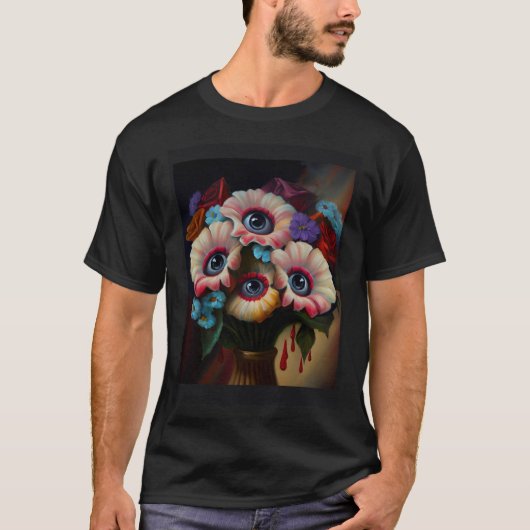 Surreal Digital Collage Artwork Blume Classic T-Shirt (Vorderseite)