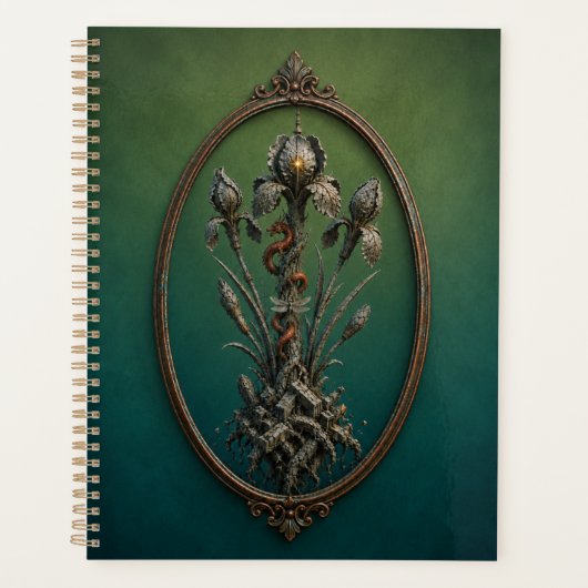 Surreal Dragon Iris Hardcover Notebook Planer (Vorderseite)